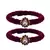 Brass And Acrylic Bangles Color-Dark Purple