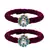 Brass And Acrylic Bangles Color-Dark Purple