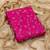 pink cotton unstitched embroidered   top & bottom with dupatta
