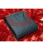 grey silk unstitched embroidered   top & bottom with dupatta