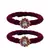 Brass And Acrylic Bangles Color-Dark Purple