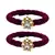 Brass And Acrylic Bangles Color-Dark Purple