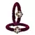 Brass And Acrylic Bangles Color-Dark Purple