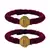 Brass And Acrylic Bangles Color-Dark Purple
