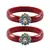 Brass And Acrylic Bangles Color-Red