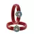 Brass And Acrylic Bangles Color-Red