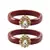 Brass And Acrylic Bangles Color-Maroon