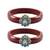 Brass And Acrylic Bangles Color-Maroon
