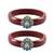 Brass And Acrylic Bangles Color-Maroon