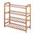 NFI essentials 4 Tier Bamboo Wood Shoe Rack Slipper Stand Shelf Organizer for Shoe Stand Utility Racks (4 Layer)