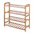NFI essentials 4 Tier Bamboo Wood Shoe Rack Slipper Stand Shelf Organizer for Shoe Stand Utility Racks (4 Layer)