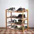 NFI essentials 4 Tier Bamboo Wood Shoe Rack Slipper Stand Shelf Organizer for Shoe Stand Utility Racks (4 Layer)