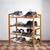 NFI essentials 4 Tier Bamboo Wood Shoe Rack Slipper Stand Shelf Organizer for Shoe Stand Utility Racks (4 Layer)