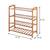 NFI essentials 4 Tier Bamboo Wood Shoe Rack Slipper Stand Shelf Organizer for Shoe Stand Utility Racks (4 Layer)