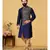 blue Silk plain stitched kurta & pajama