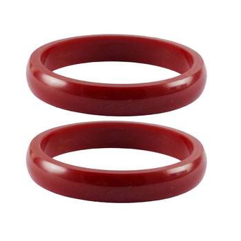 Acrylic Bangles Color-Red 1