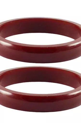 Acrylic Bangles Color-Maroon
