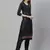 Navy Blue Embroidered Cotton Unstitched Salwar- Kameez With Dupatta