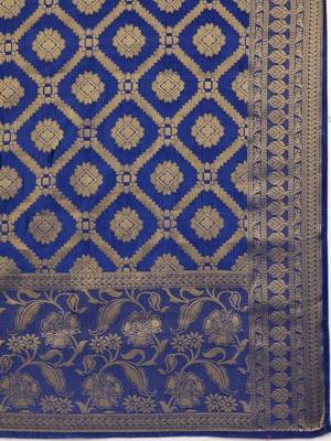 Green Embroidered Cotton Unstitched Salwar- Kameez With Dupatta 4