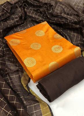 Mustard embroidered cotton salwar 1