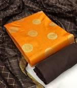 Mustard embroidered cotton salwar