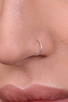 COMBO of 2 Circular Silver Designer Nose Ring