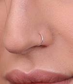 COMBO of 2 Circular Silver Designer Nose Ring