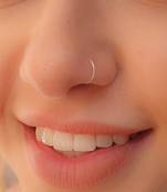 COMBO of 2 Circular Silver Designer Nose Ring