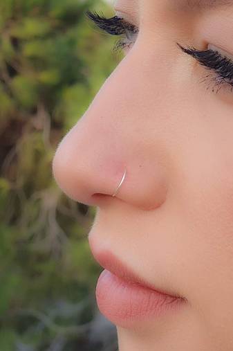 COMBO of 2 Circular Silver Designer Nose Ring