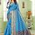 Sky blue Soft Maithili Silk saree with blouse piece