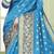 Sky blue Soft Maithili Silk saree with blouse piece