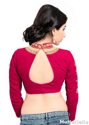The Maharani Blouse. Studded & Embroidered 2