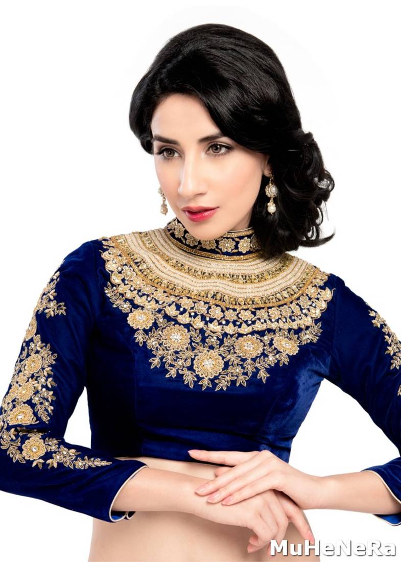 The Maharani Blouse. Studded & Embroidered