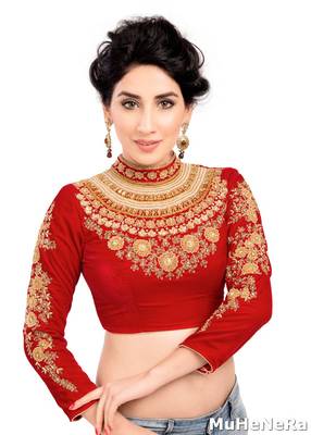 The Maharani Blouse. Studded & Embroidered 1