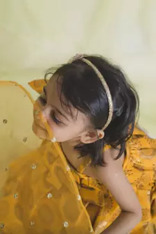 Saka Designs Mustard & Gold Lehenga Choli For Girls | Ethnic Wear For Kids