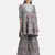 GREEN FLORAL PRINTED KURTA WITH FLARED PALAZZO AND DUPATTA