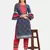 INDIGO PRINTED KURTA WITH PANT
