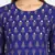 ROYAL BLUE PRINTED KURTA