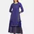 ROYAL BLUE PRINTED KURTA
