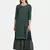 BOTTLE GREEN PRINTED KURTA