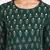 BOTTLE GREEN PRINTED KURTA