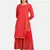 RED PRINTED KURTA