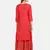 RED PRINTED KURTA