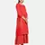 RED PRINTED KURTA