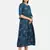 ROYAL BLUE PRINTED KURTA