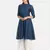 BLUE SOLID KURTA