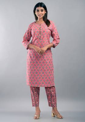 Attractive Straight Kurti With Pant 1