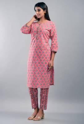 Attractive Straight Kurti With Pant 3