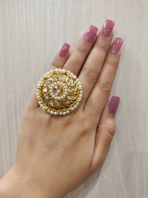 Golden Polki Ring 1