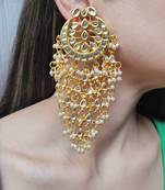 Malvika Kundan Chandbali Earrings